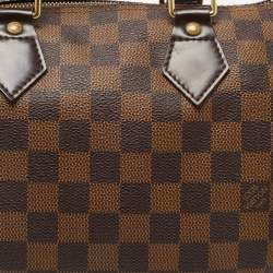 Louis Vuitton Damier Ebene Canvas Speedy 25 Bag
