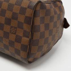 Louis Vuitton Damier Ebene Canvas Speedy 25 Bag