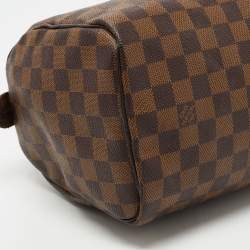 Louis Vuitton Damier Ebene Canvas Speedy 25 Bag