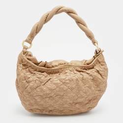 Pre Owned Louis Vuitton Ecru Monogram Leather Limited Edition Olympe Nimbus GM Bag