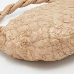 Pre Owned Louis Vuitton Ecru Monogram Leather Limited Edition Olympe Nimbus GM Bag