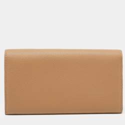 Louis Vuitton Beige Monogram Canvas and Leather Double V Wallet