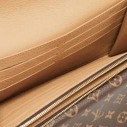 Louis Vuitton Beige Monogram Canvas and Leather Double V Wallet