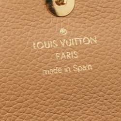 Louis Vuitton Beige Monogram Canvas and Leather Double V Wallet
