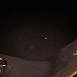 Pre Owned Louis Vuitton Fusain Monogram Mini Lin Canvas Speedy 30 Bag