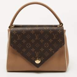 Pre Owned Louis Vuitton Sesame Monogram Canvas and Leather Double V Bag