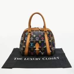 Pre Owned Louis Vuitton Black Monogram Multicolore Canvas Priscilla Bag