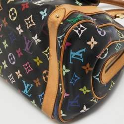 Pre Owned Louis Vuitton Black Monogram Multicolore Canvas Priscilla Bag