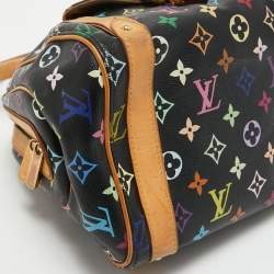 Pre Owned Louis Vuitton Black Monogram Multicolore Canvas Priscilla Bag
