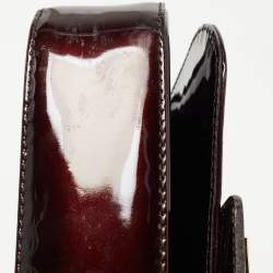 Pre Owned Louis Vuitton Amarante Patent Leather Sobe Clutch