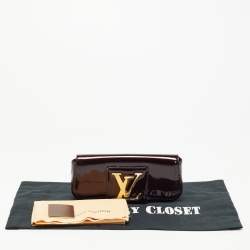 Pre Owned Louis Vuitton Amarante Patent Leather Sobe Clutch