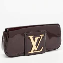 Pre Owned Louis Vuitton Amarante Patent Leather Sobe Clutch