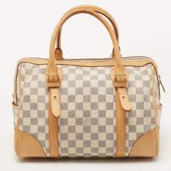 Pre Owned Louis Vuitton Damier Azur Canvas Berkeley Bag