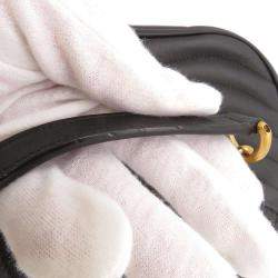 مملوكة مسبقًا Louis Vuitton Black Smooth Calf Leather New Wave Chain MM Shoulder Bag