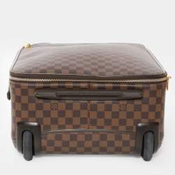 Pre Owned Louis Vuitton Damier Ebene Canvas Pegase Light 55 Luggage