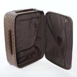 Pre Owned Louis Vuitton Damier Ebene Canvas Pegase Light 55 Luggage