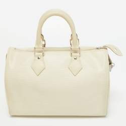 Pre Owned Louis Vuitton Ivorie Epi Leather Speedy 25 Bag