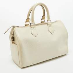 Pre Owned Louis Vuitton Ivorie Epi Leather Speedy 25 Bag