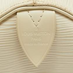Pre Owned Louis Vuitton Ivorie Epi Leather Speedy 25 Bag