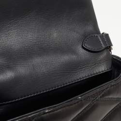 Pre Owned Louis Vuitton Black Quilted Leather GO-14 Malletage MM Bag