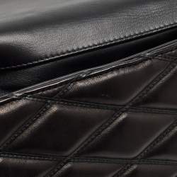 Pre Owned Louis Vuitton Black Quilted Leather GO-14 Malletage MM Bag