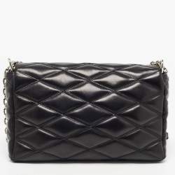 Pre Owned Louis Vuitton Black Quilted Leather GO-14 Malletage MM Bag