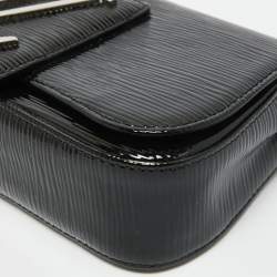 Pre Owned Louis Vuitton Black Electric Epi Leather Sobe Clutch