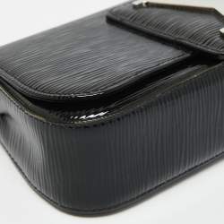 Pre Owned Louis Vuitton Black Electric Epi Leather Sobe Clutch