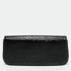 Pre Owned Louis Vuitton Black Electric Epi Leather Sobe Clutch