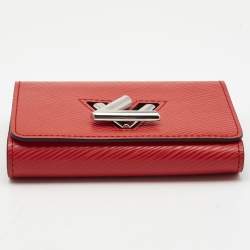 Louis Vuitton Coquelicot Epi Leather Twist Compact Wallet 