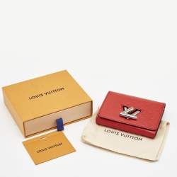 Louis Vuitton Coquelicot Epi Leather Twist Compact Wallet 