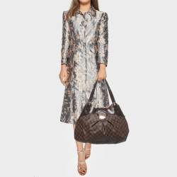 Pre Owned حقيبة لوي فيتون سيستينا كانفاس دامييه أيبين GM