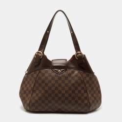 Pre Owned حقيبة لوي فيتون سيستينا كانفاس دامييه أيبين GM