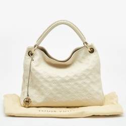 Pre Owned Louis Vuitton Neige Monogram Empreinte Leather Artsy MM Bag