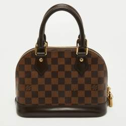 Pre Owned Louis Vuitton Damier Ebene Canvas Alma BB Bag