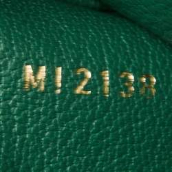 Pre Owned Louis Vuitton Green Ostrich Capucines PM Bag