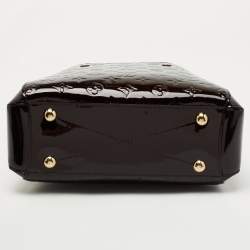 Pre Owned Louis Vuitton Amarante Monogram Vernis Montaigne BB Bag