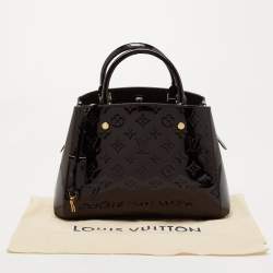 Pre Owned Louis Vuitton Amarante Monogram Vernis Montaigne BB Bag