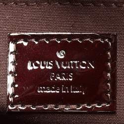Pre Owned Louis Vuitton Amarante Monogram Vernis Montaigne BB Bag