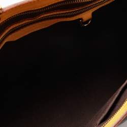 Pre Owned Louis Vuitton Amarante Monogram Vernis Brea MM Bag