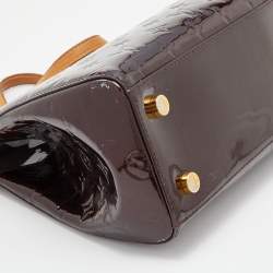 Pre Owned Louis Vuitton Amarante Monogram Vernis Brea MM Bag
