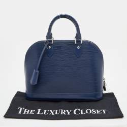 Pre Owned Louis Vuitton Indigo Epi Leather Alma PM Bag