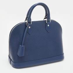 Pre Owned Louis Vuitton Indigo Epi Leather Alma PM Bag