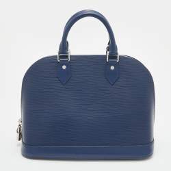 Pre Owned Louis Vuitton Indigo Epi Leather Alma PM Bag