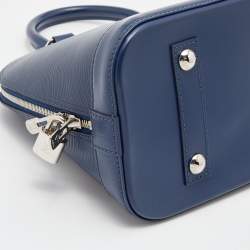 Pre Owned Louis Vuitton Indigo Epi Leather Alma PM Bag