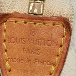 Pre Owned Louis Vuitton Damier Azur Canvas Mini Pochette Clutch