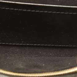 Pre Owned Louis Vuitton Black Leather Chain Louise MM Bag