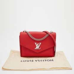 Pre Owned Louis Vuitton Red Leather My Lockme BB Bag
