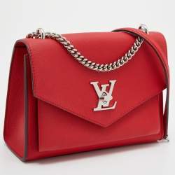 Pre Owned Louis Vuitton Red Leather My Lockme BB Bag