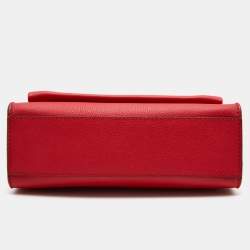 Pre Owned Louis Vuitton Red Leather My Lockme BB Bag